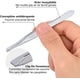 thumbnail image 3 of Pinzas profesionales de acero inoxidable para cejas (6 unidades) de precisión para eliminar puntos negros, pelos encarnados, pestañas y barba., 3 of 5
