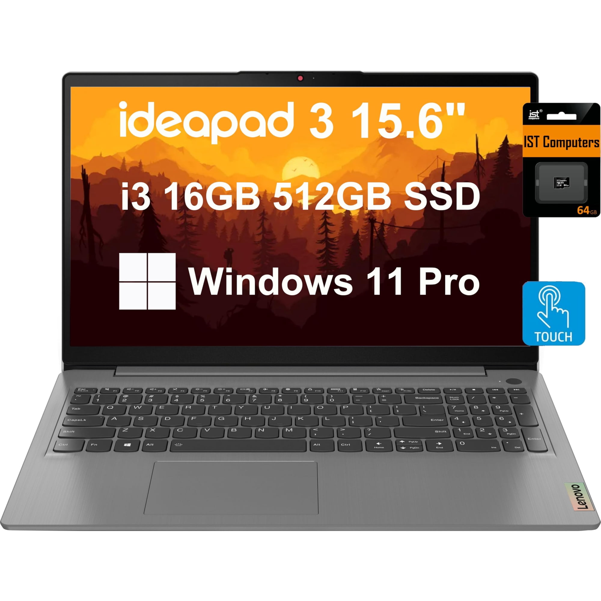 Ordenador Portátil Lenovo Ideapad 3 3i 15.6 Pulgadas Fhd Touch Intel I3 16 Gb 512 Gb