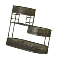 Bothyi - Cesta De Frutas Sirviendo La Bandeja Baneta De Pan Rack De Verduras Para Pan Cebolla Vegetariana Negro