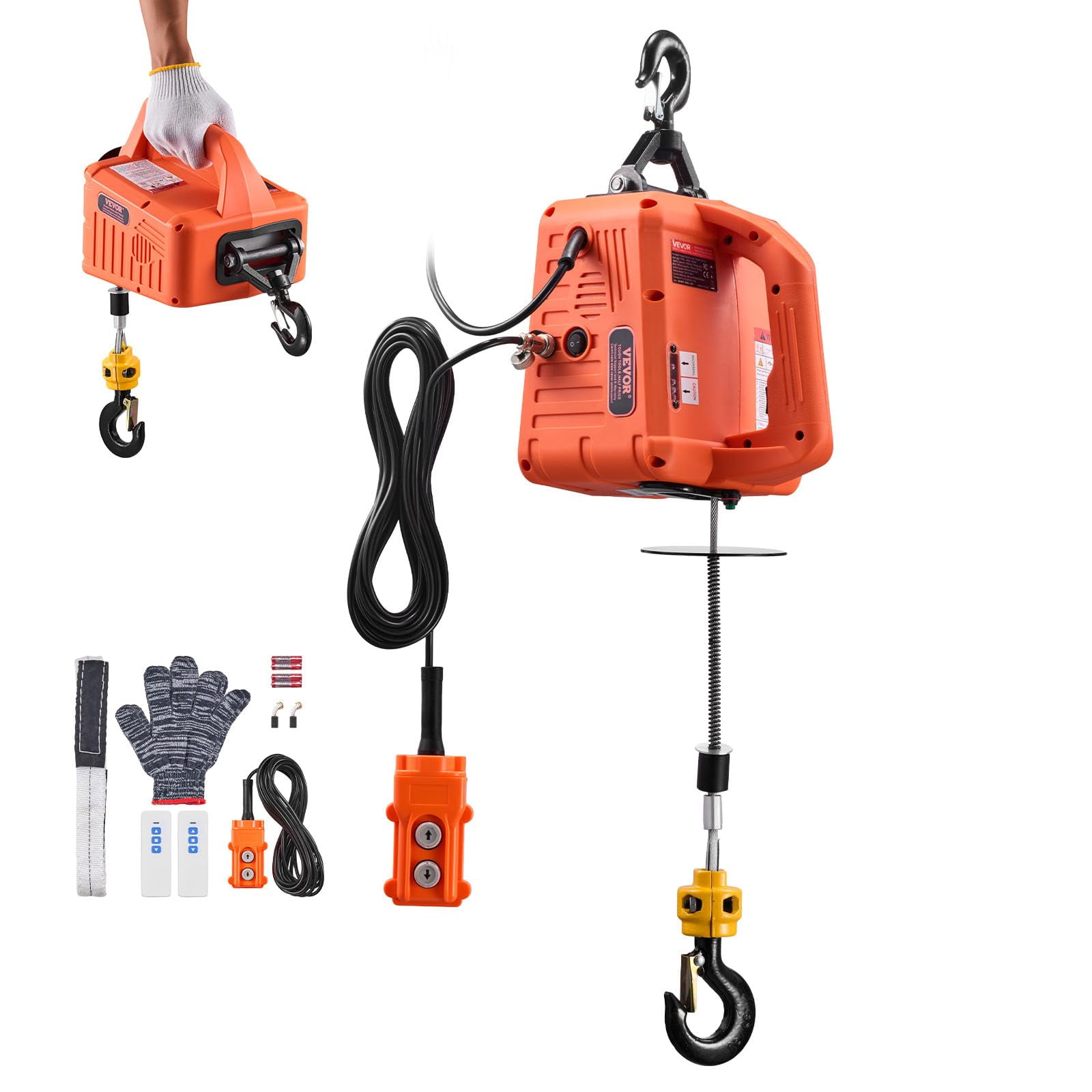 Elevador Eléctrico Vevor 3 En 1, 700 Kg, 1500 W, 7,6 M, Elevación
