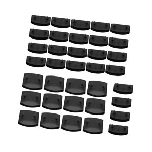 Magideal - Tapas De Los Extremos De La Cubierta Del Soporte Del Listón Lateral Para La Cama Enchufes Dobles Multiusos Soporte Del Listón De La Cama Fijaciones De 36 Piezas