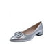 thumbnail image 4 of Zapato de taco Ecocuero ZB011 Plata, 4 of 5