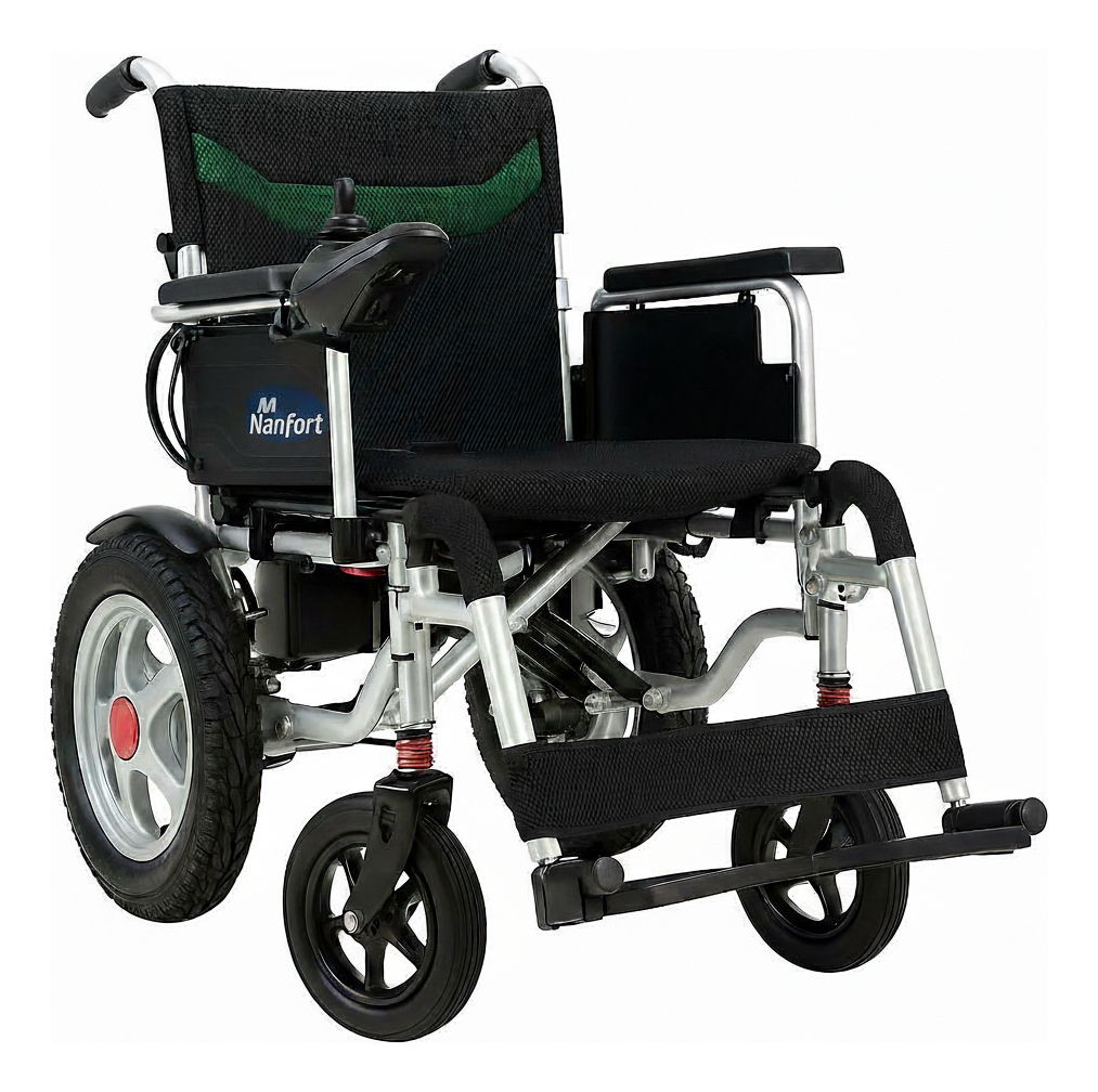 Nanofort - Silla De Ruedas Eléctrica Reforzada 5 Velocidades Joystick