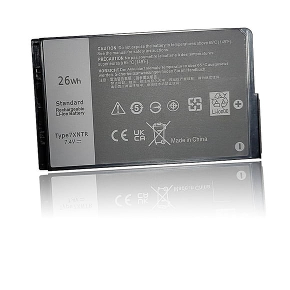 Batería de repuesto HCSK 7XNTR 7.4 V 26 Wh 3420 mAh para Dell Latitude 12 Rugged