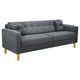 thumbnail image 2 of Sofa New Retro 3CG Felpa 01 Gris, 2 of 6