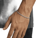 thumbnail image 1 of Pulsera rope 3mm unisex elegante saint venik 18 CM Plateada, 1 of 3