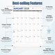 thumbnail image 3 of Calendario Mural GuassLee Vertical de 18 Meses, 3 of 3