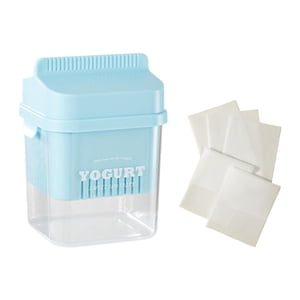 Bothyi - Colador De Yogur Griego Con Malla Fina, Multiusos, Reutilizable, Para Filtrar Yogur, Color Azul