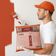 thumbnail image 4 of Pintura En Bolsa Latex 2.8 Kilos Rojo Colonial Galan, 4 of 4