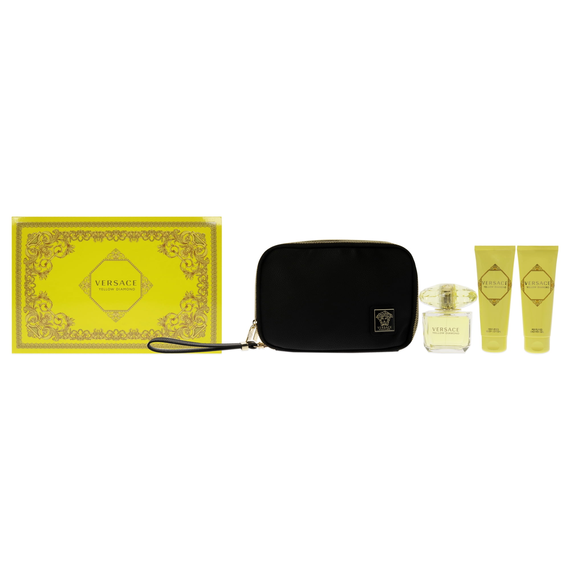 Set De Regalo Perfume Versace Yellow Diamond Edt 85ml Mujer