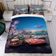 thumbnail image 4 of Disney Car McQueen Conjunto de sábanas temático, trío de piezas, cómodo y amigable con la piel, diseño único, regalo de decoración para el hogar para familiares, amigos y fans,135cm *200cm, 4 of 6