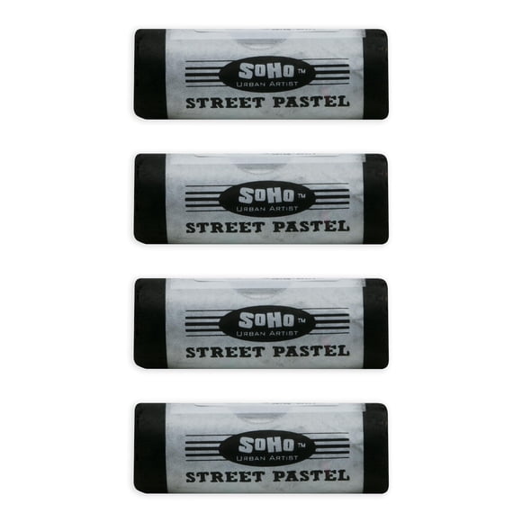 Pasteles Soho Urban Artist Jumbo 2,7" de largo, negro intenso