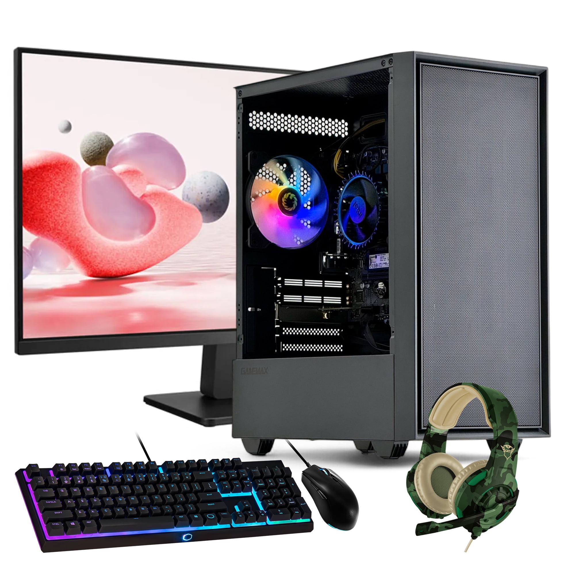 Hyperpc.cl - Pc Gamer + Monitor 24 + Perif: Amd Ryzen 5 5700g 32gb 1tb Vega