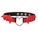 thumbnail image 5 of Gargantilla Collares Estilo Harajuku Cuero PU Para Asistir A Conciertos Fiesta De Cosplay Negro Rojo, 5 of 5