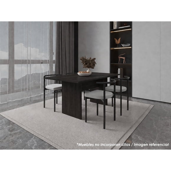 Mesa De Comedor Beijing 6 Puestos Wengue 74,6x160x90 Cm