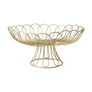 Bothyi - Soporte De Hierro Para Frutas, Cesta De Alambre, Decoración Del Hogar, Decorativa Para Verduras, Aperitivos De Frutas, Oro Alto