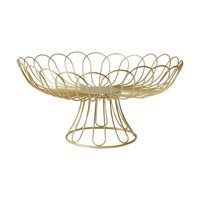 Bothyi - Soporte De Hierro Para Frutas, Cesta De Alambre, Decoración Del Hogar, Decorativa Para Verduras, Aperitivos De Frutas, Oro Alto