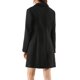 thumbnail image 3 of Abrigo de Mujer INSPIRE CHIC Color Sólido Solapa con Muesca Peacoat de Invierno Negro M, 3 of 6