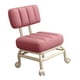 thumbnail image 4 of Taburete Con Ruedas Multiusos Con Asiento Giratorio, Taburete Corto Para Cocina, Garaje, Oficina, Color Rosa, 4 of 5