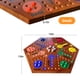 thumbnail image 2 of Juego de mesa de canicas de doble cara de madera de 15" googgoing, 2 of 7