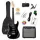 thumbnail image 1 of Guitarra Electrica Strato Zurdos Ibrah Amplificador + Acc Negro, 1 of 3