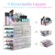thumbnail image 2 of Organizador de maquillaje Awenia apilable con 8 cajones, paquete de 3, 2 of 8