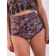 thumbnail image 1 of Bottom de Bikini Daikiri Mujer Short Tiro Alto Bulgaro Negro Flúor Protección UV50+, 1 of 3