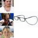 thumbnail image 2 of Gafas de lectura con soporte magnético para colgar en el cuello, gafas de lectura con imán unisex portátiles, montura telescópica con patas largas y marco para la cabeza., 2 of 5
