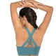 thumbnail image 2 of Sujetador deportivo con espalda en U para mujer, cuello redondo, acolchado, de bajo impacto, para yoga, entrenamiento, top corto con almohadillas integradas, 2 of 5