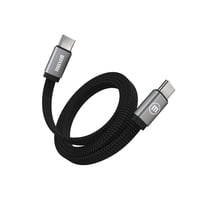 Cable Trenzado Magnético 100W Usb C A Usb C Maxell 2 Metros Carga Rápida Negro