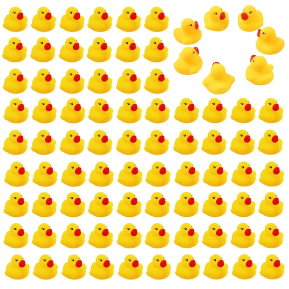 Juguete de baño o piscina Rubber Duck CozyWhimsy para niños, 60 unidades, amarillo