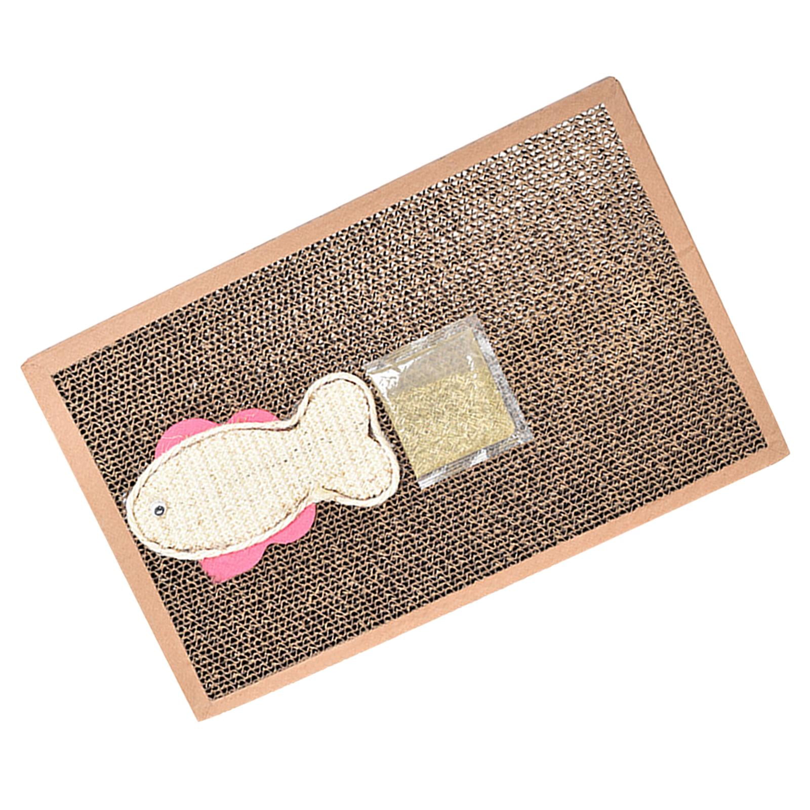 Rascador Para Gatos, Tablero Para Rascar, Cartón Corrugado, Suministros Para Mascotas, Pez Gatito, 38x23x2,5 Cm