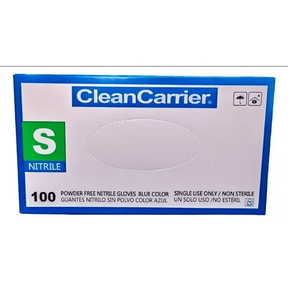 Guante Nitrilo Azul Cleancarrier Talla S
