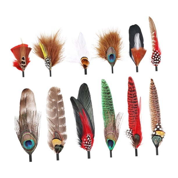 Plumas de sombrero Sombreros de vaquero plumas coloridas plumas elegantes y elegantes plumas de artesanía para sombreros de sombreros Fedora Decoració Estilo D