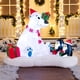 thumbnail image 4 of Oso polar y pingüinos inflables navideños de 180 cm con LED Joiedomi, 4 of 8