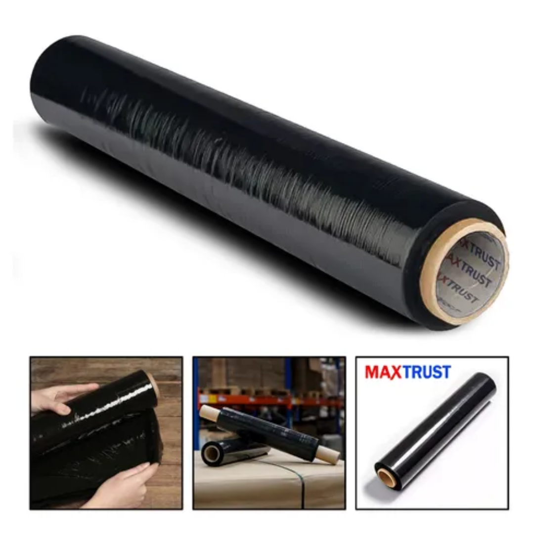 Genérico - Papel Alusa Film Rollo Para Embalaje 250M 20 Micrones Negro