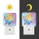 thumbnail image 3 of Perros en el Espacio Luz nocturna LED con sensor de anochecer a amanecer para dormitorio, baño, pasillo, escaleras - Lámpara LED nocturna de enchufe, 0.5W - 1 pieza, 3 of 6