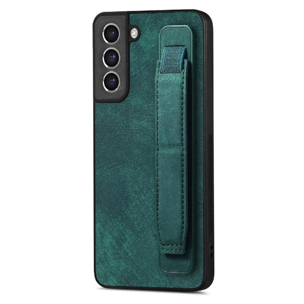 Funda Protectora con Correa para Samsung Galaxy S21 FE Resistente a Golpes Verde