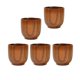 thumbnail image 1 of 5 Tazas De Madera Hechas A Mano De Madera Natural Para Café, Té, Cerveza, Jugo, Leche, 105ml, 1 of 4