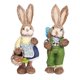 thumbnail image 2 of Conejo De Paja Figura De Conejito De Granjero De Pascua Con Zanahoria Para Boda, 2 of 5