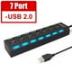 thumbnail image 4 of Multipuerto HUB 7 USB Extension 7 Puertos Extensor Botones De Encendido Notebook O PC USB Switch extensor con cable y power adapter, 4 of 4