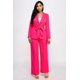 thumbnail image 2 of Conjunto De Blazer Formal De Manga Larga Con Lazo En La Cintura Y Pantalón Ancho Color Magenta (para Mujer), 2 of 2