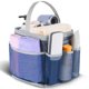 thumbnail image 1 of Organizador de ducha EUDELE de malla portátil, 9 bolsillos, azul marino‑gris, 1 of 8