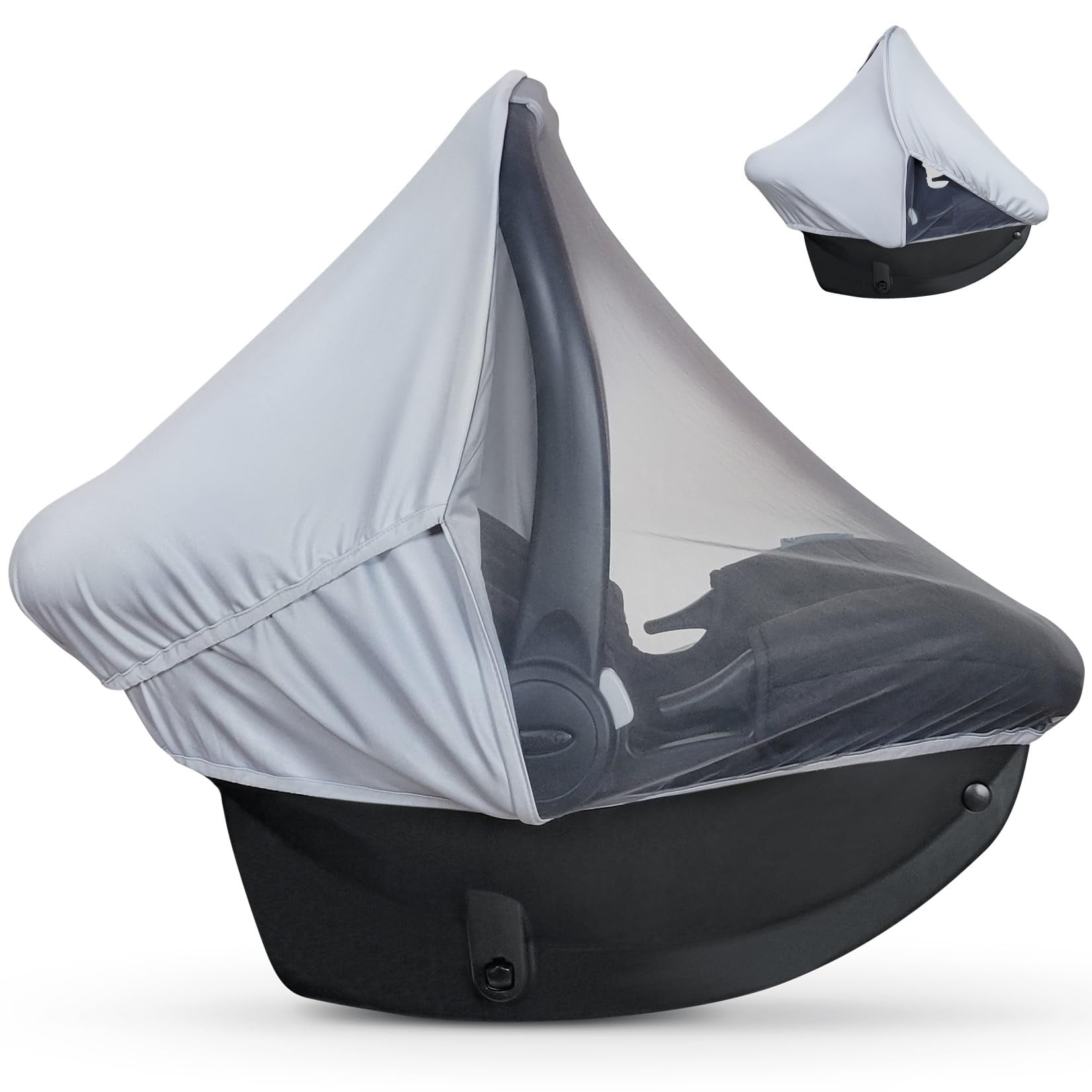 Funda Para Silla De Auto Para Bebé Liuliuby 2 En 1, Malla Transpirable Con Protección Solar