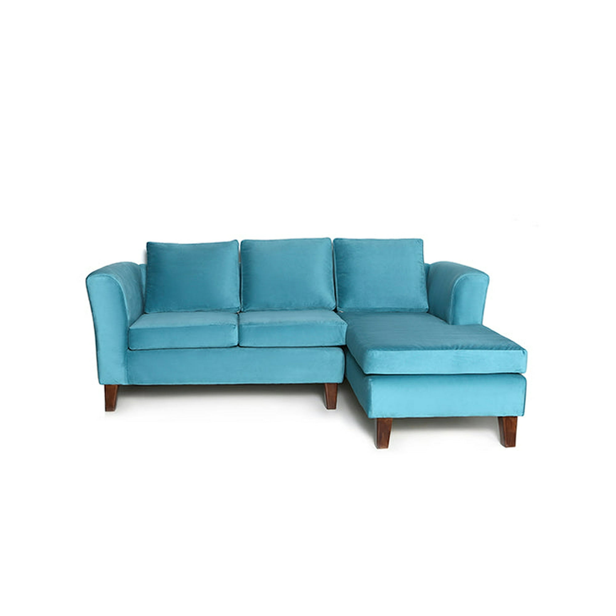 Barra Design - Seccional Ema Derecho Felpa Turquesa