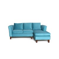 Barra Design - Seccional Ema Derecho Felpa Turquesa