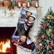 thumbnail image 1 of Hermanastros Tema: Calcetines de Navidad, fino lino blanco para colgar en escaleras y chimenea, decoración navideña para el hogar, regalo de Navidad. 45cm × 32cm, 1 of 5
