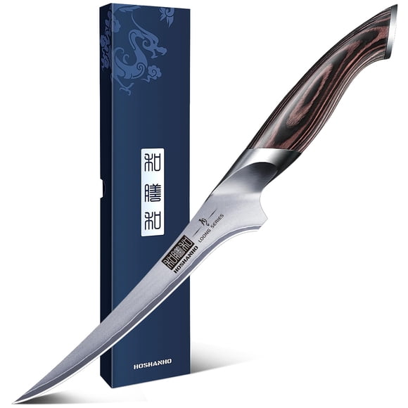 Cuchillo para filetes HOSHANHO Cuchillo para deshuesar superafilado de 18 cm