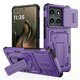 thumbnail image 1 of Funda para Motorola Edge 5G 2025 / Edge 60 Pro Slim Fit con Cubierta Deslizante para Cámara y Soporte Invisible, Cubierta a Prueba de Golpes de Grado Militar, Morado, 1 of 8