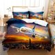 thumbnail image 1 of Sunset Sky Plane Quilt Duvet Cover Set Bedclothes Children Kids Doona Cover Soft3-Piece Bedding Set, 1 of 5